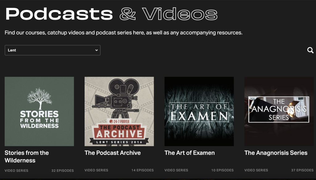 Video devotionals for Lent